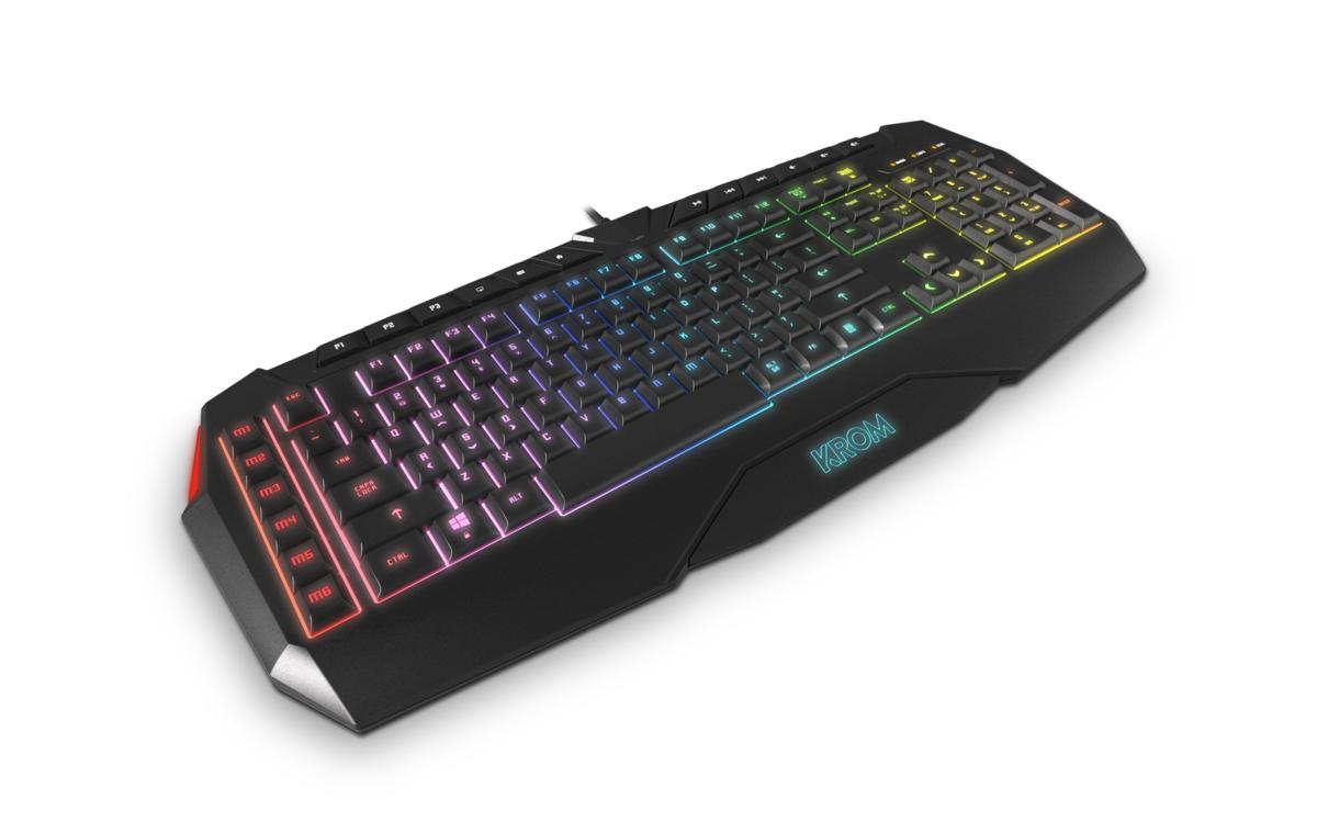 Teclado gaming - Krom Khaido, USB, QWERTY (Inglés)
