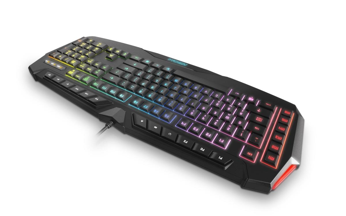 Teclado gaming - Krom Khaido, USB, QWERTY (Inglés)