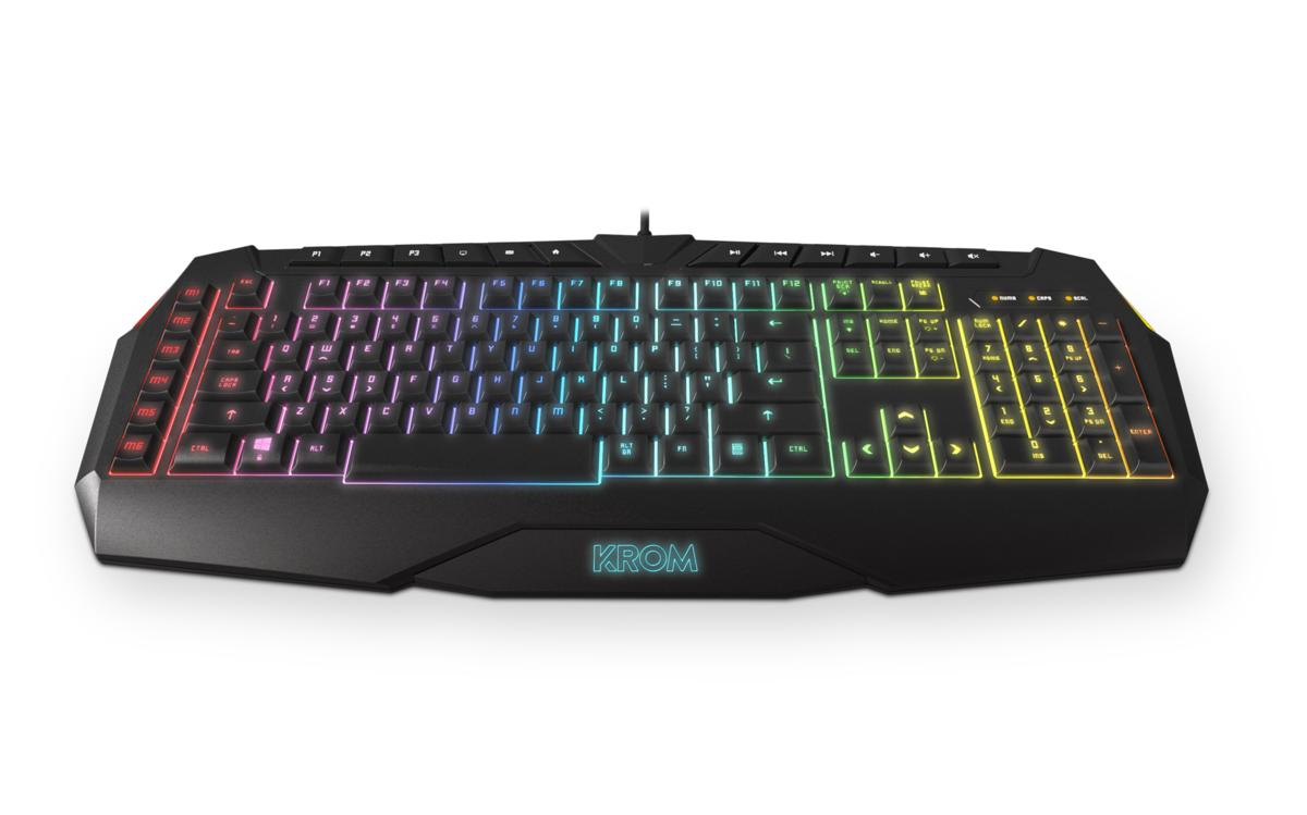 Teclado gaming - Krom Khaido, USB, QWERTY (Inglés)