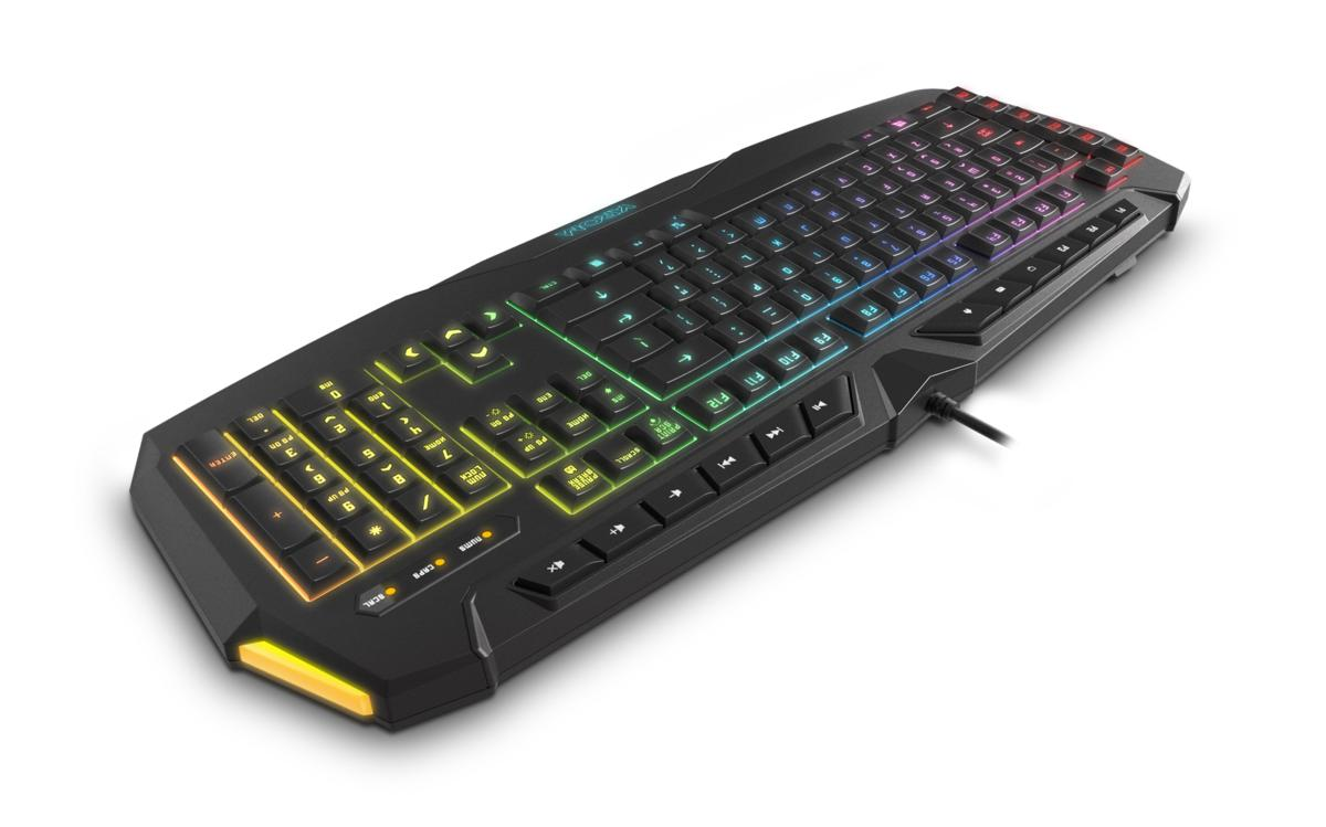 Teclado gaming - Krom Khaido, USB, QWERTY (Inglés)