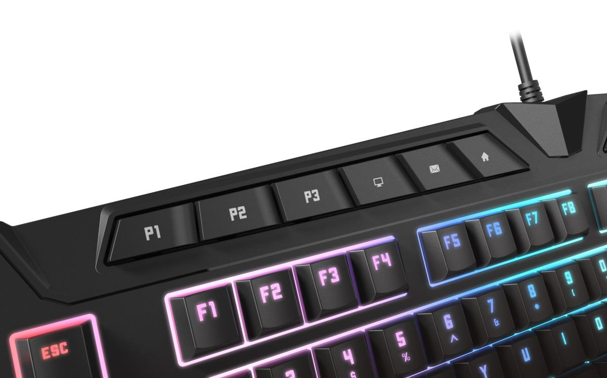Teclado gaming - Krom Khaido, USB, QWERTY (Inglés)