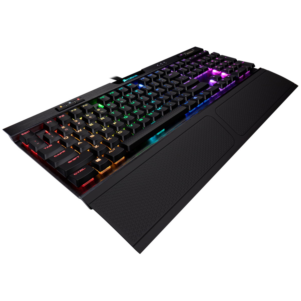 Teclado gaming - Corsair K70 RGB MK.2 Low Profile RAPIDFIRE, CHERRY MX Low Profile Speed