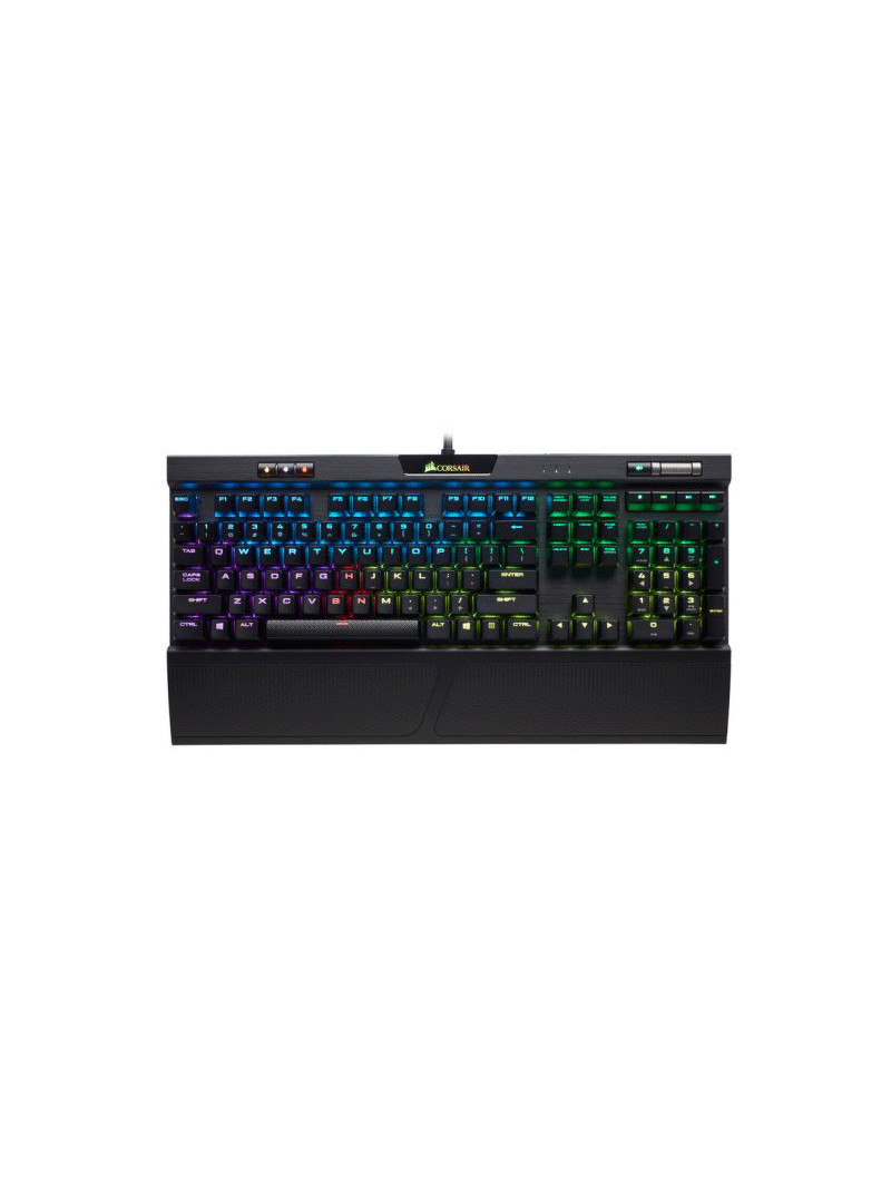 Teclado gaming - Corsair K70 RGB MK.2 Low Profile RAPIDFIRE, CHERRY MX Low Profile Speed