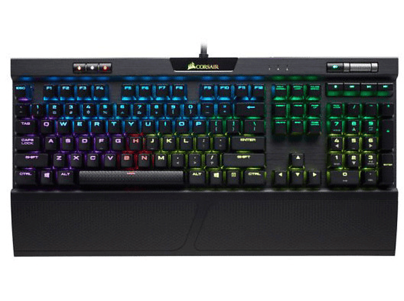 Teclado gaming - Corsair K70 RGB MK.2 Low Profile RAPIDFIRE, CHERRY MX Low Profile Speed