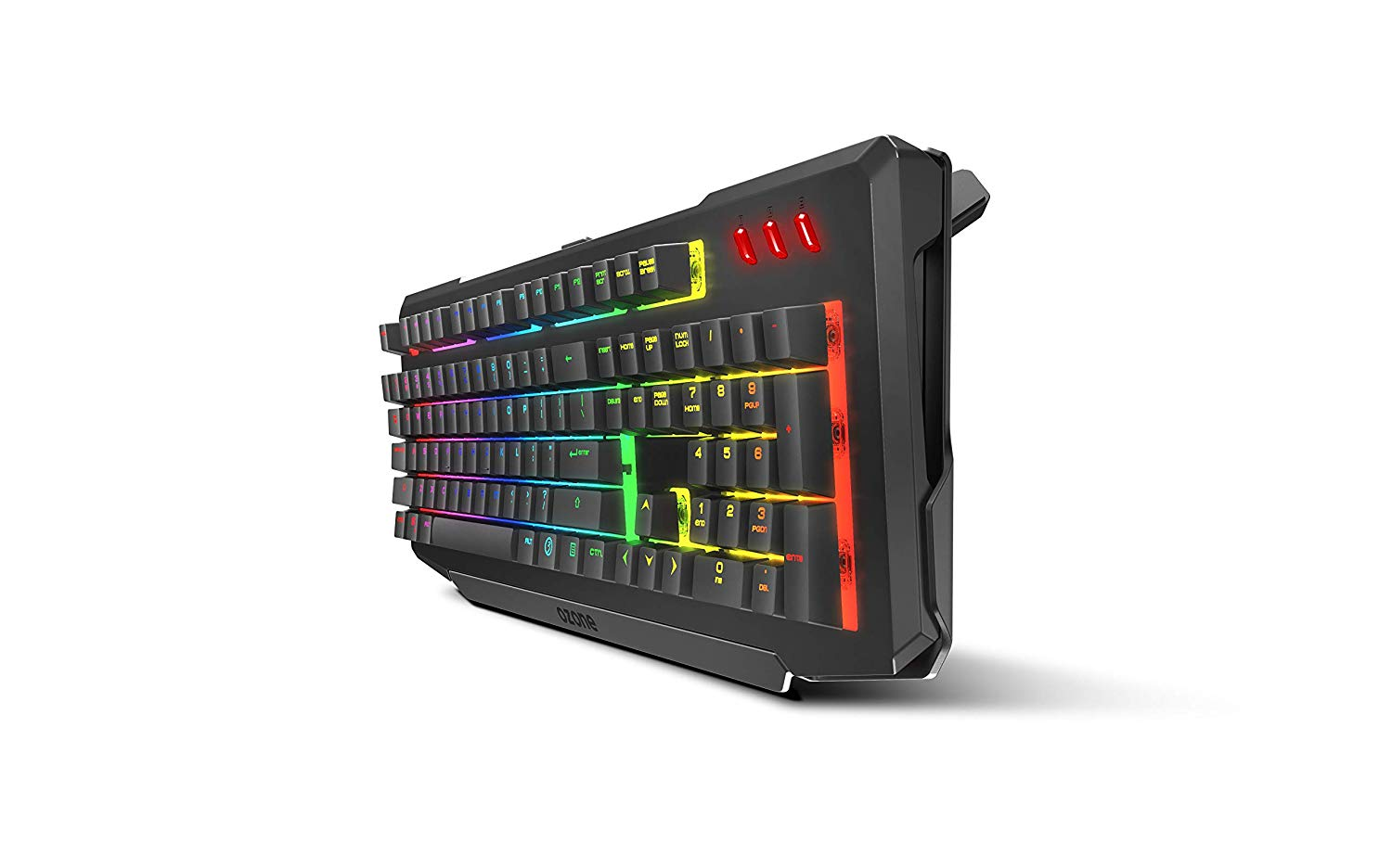 Pack gaming - Ozone OZDOUBLETAPSP, 4000 DPI, USB, Retroiluminado, Gaming, Negro