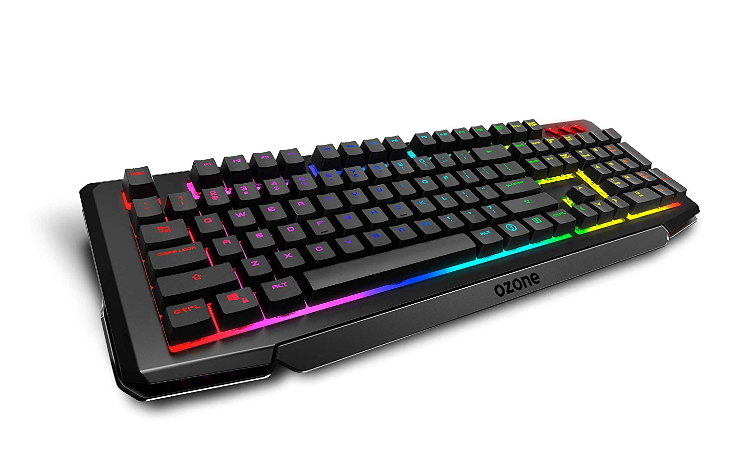 Pack gaming - Ozone OZDOUBLETAPSP, 4000 DPI, USB, Retroiluminado, Gaming, Negro