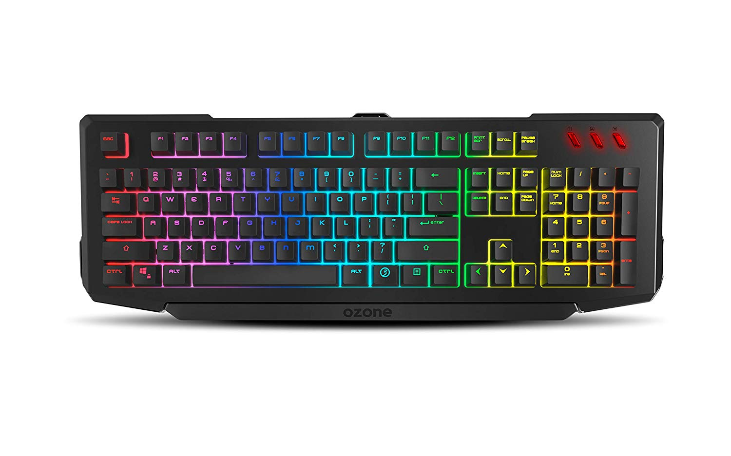 Pack gaming - Ozone OZDOUBLETAPSP, 4000 DPI, USB, Retroiluminado, Gaming, Negro