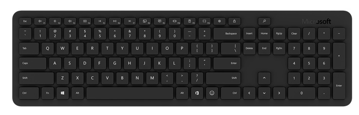 Teclado inalámbrico - Microsoft QSZ-00024, Bluetooth, Para PC, Negro