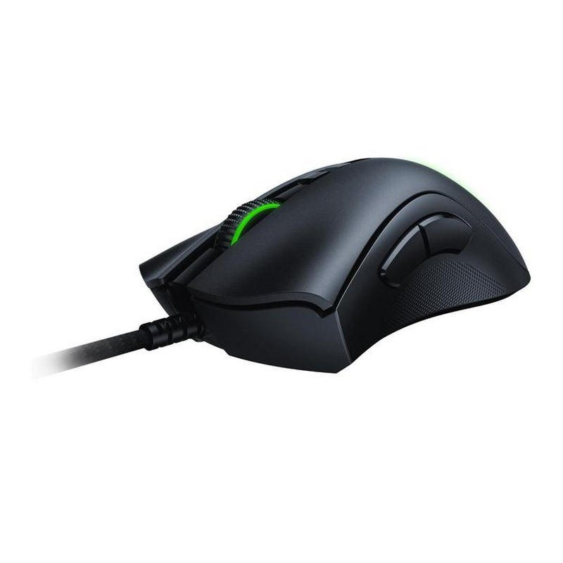 Ratón gaming - Razer DeathAdder V2, 20000DPI, 8 botones, Switches ópticos, RGB, Negro