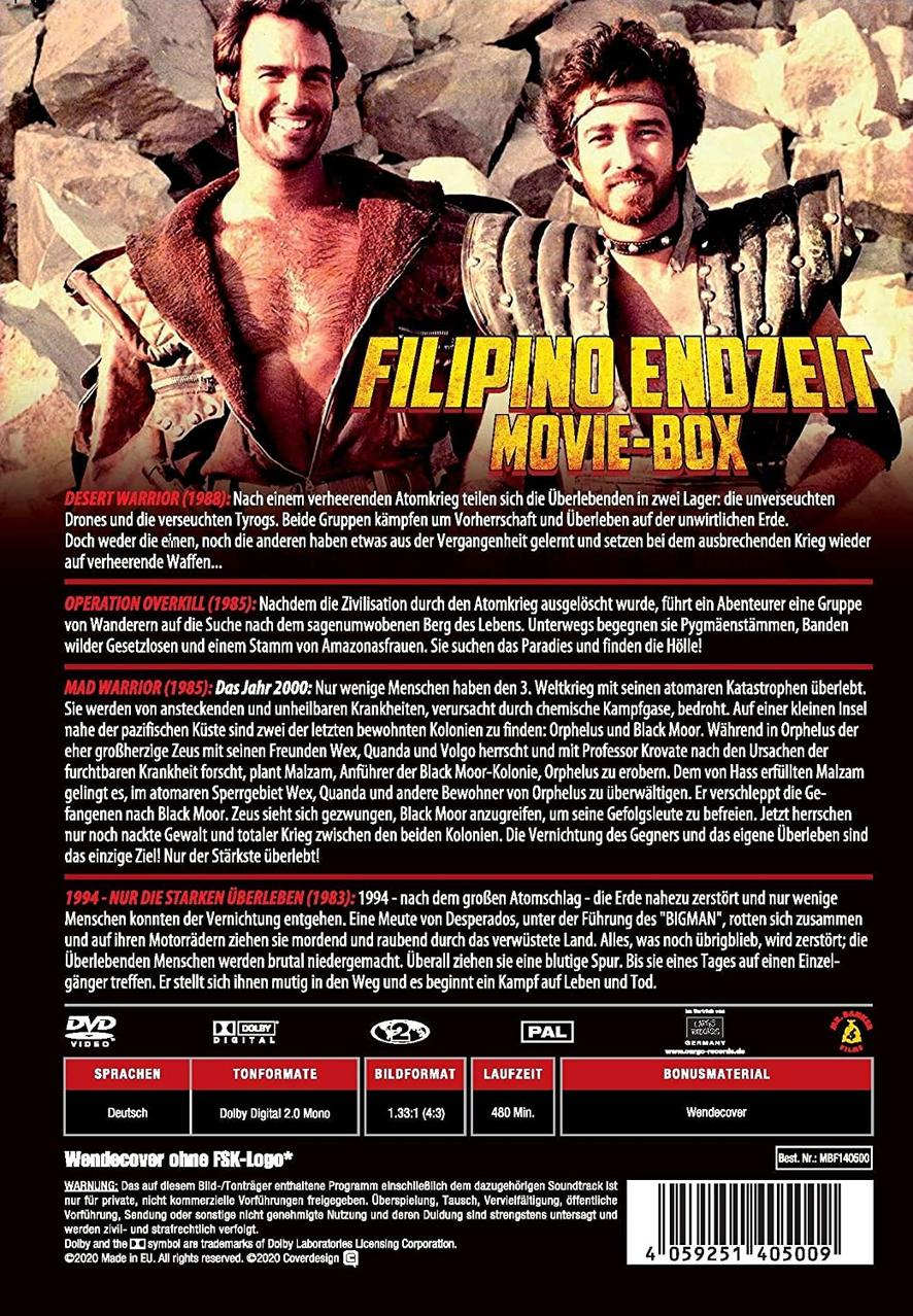 DVD-Box mit Text, zwei Männern und Hintergrundbild. Der Text ist auf Deutsch.