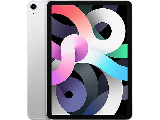 APPLE iPad Air (2020) Wi-Fi + Cellular - Tablette (10.9 ", 64 GB, Silver)