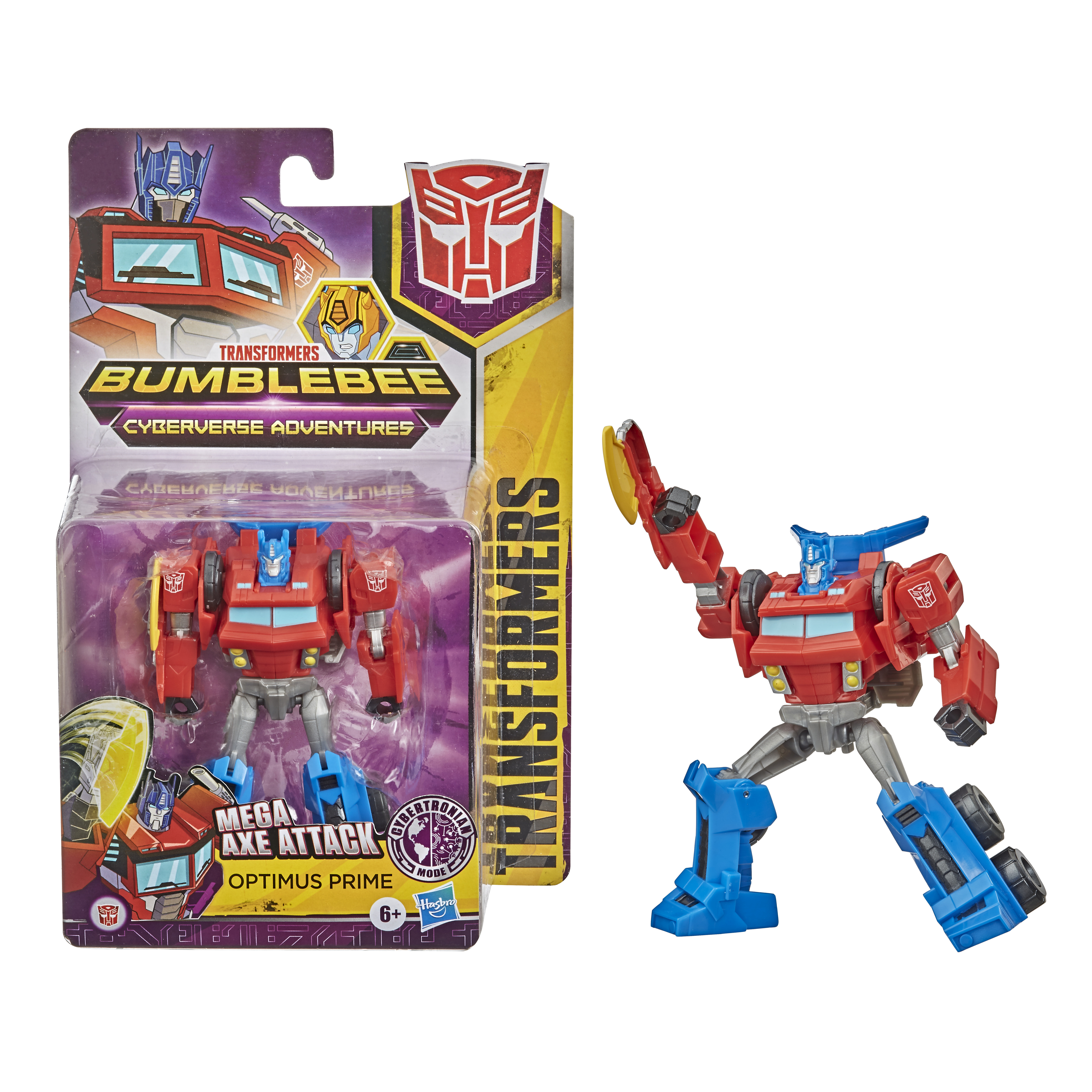 HASBRO Transformers Bumblebee Cyberverse Adventures Warrior Optimus Prime Actionfigur Mehrfarbig