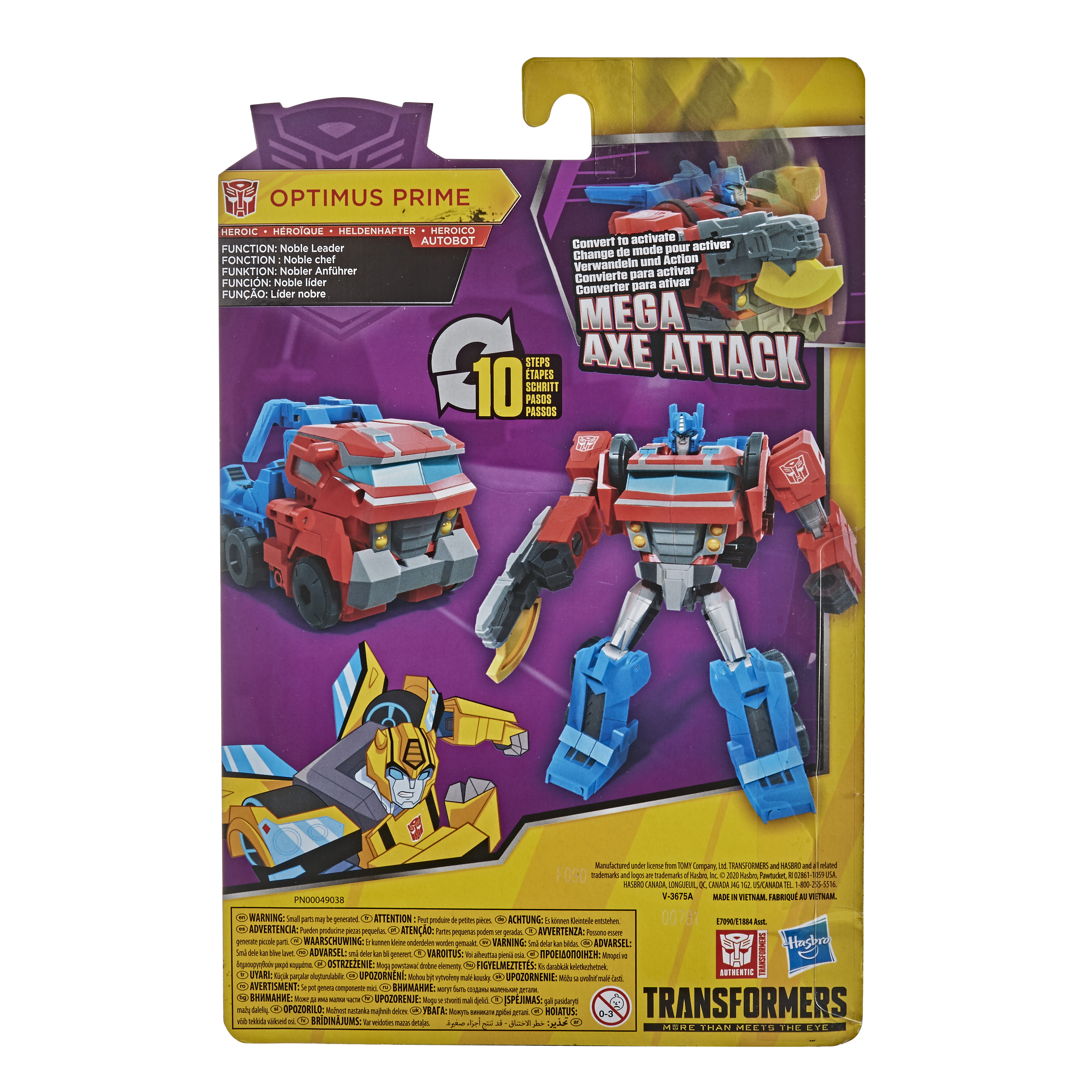 HASBRO Transformers Bumblebee Cyberverse Adventures Warrior Optimus Prime Actionfigur Mehrfarbig