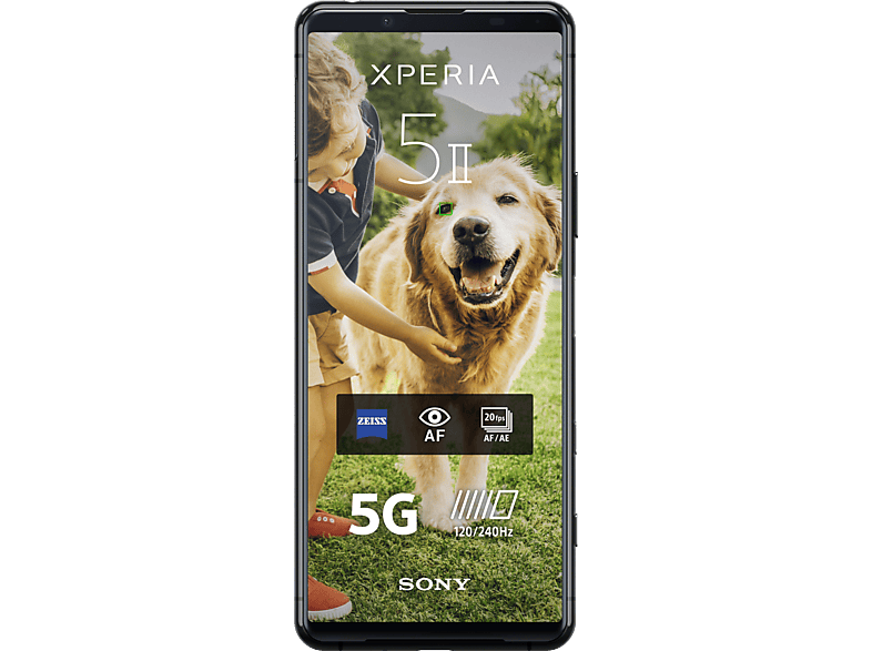 SONY Xperia 5 II 5G 21:9 Display 128 GB Schwarz Dual SIM