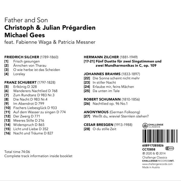Christoph & Julian Prégardien - Father And Son  - (CD)