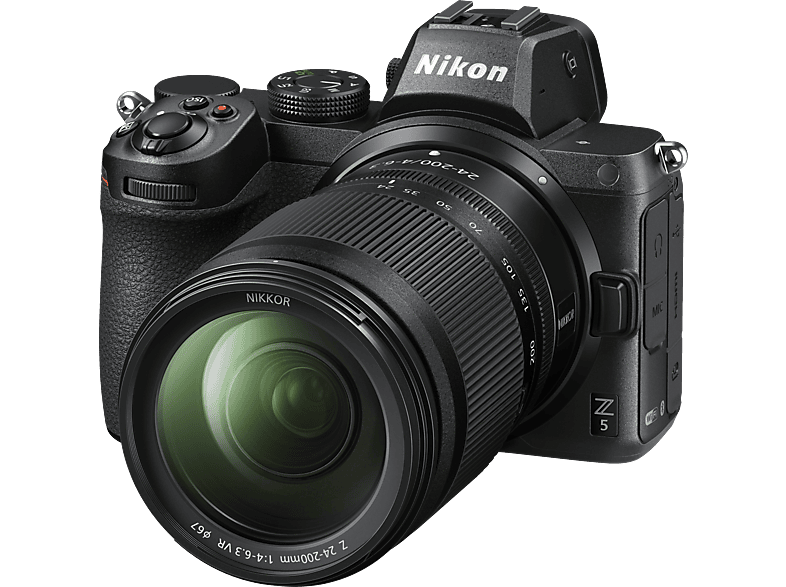 NIKON Z 5 Kit 24-200 mm Systemkamera mit Objektiv 24-200 mm, 8 cm Display Touchscreen, WLAN