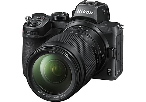 Systemkamera NIKON Z 5 Kit 24-200 mm Systemkamera mit Objektiv 24-200 mm, 8  cm Display Touchscreen, WLAN | MediaMarkt