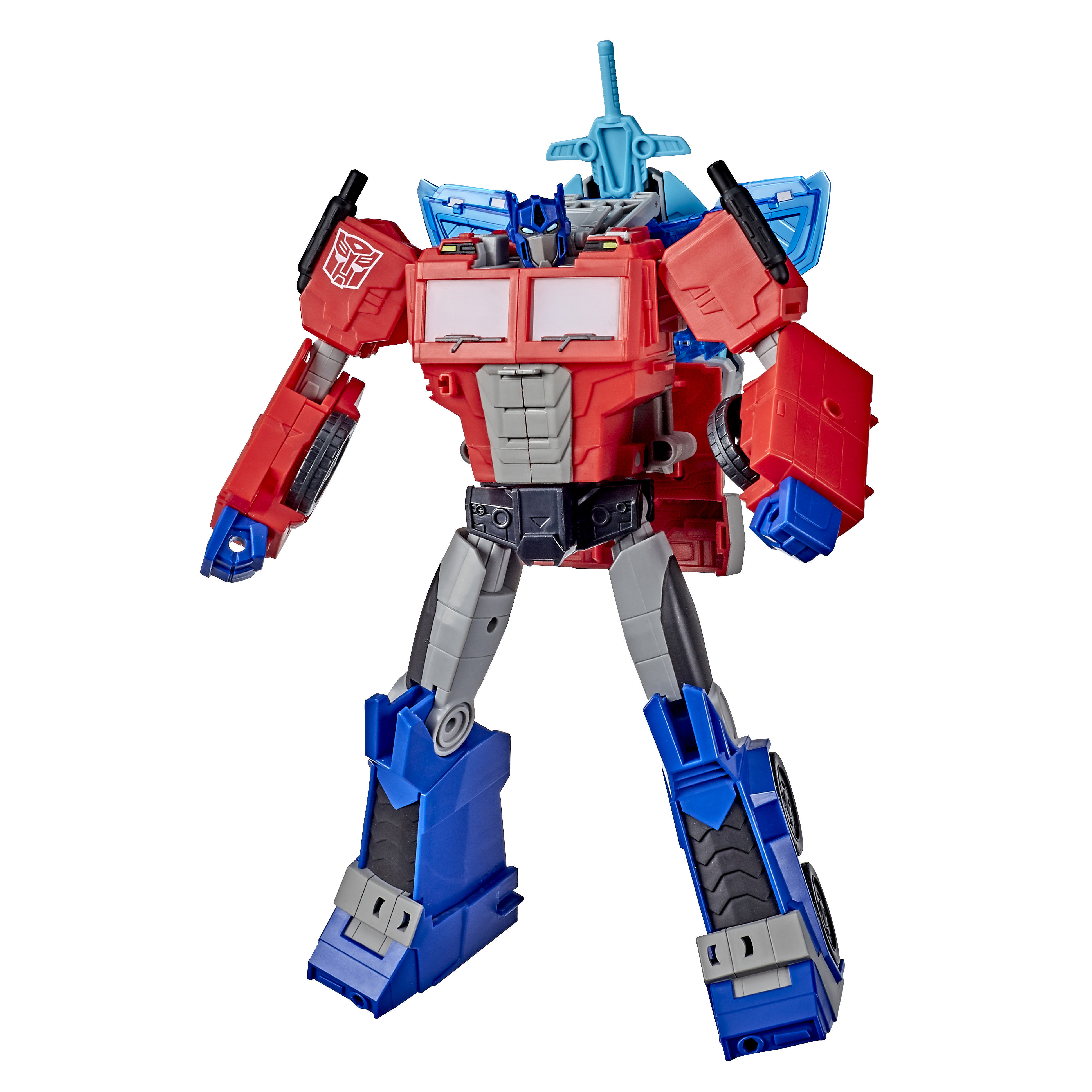 HASBRO Transformers Bumblebee Cyberverse Adventures Officer-Klasse Optimus Prime Actionfigur Blau/Rot