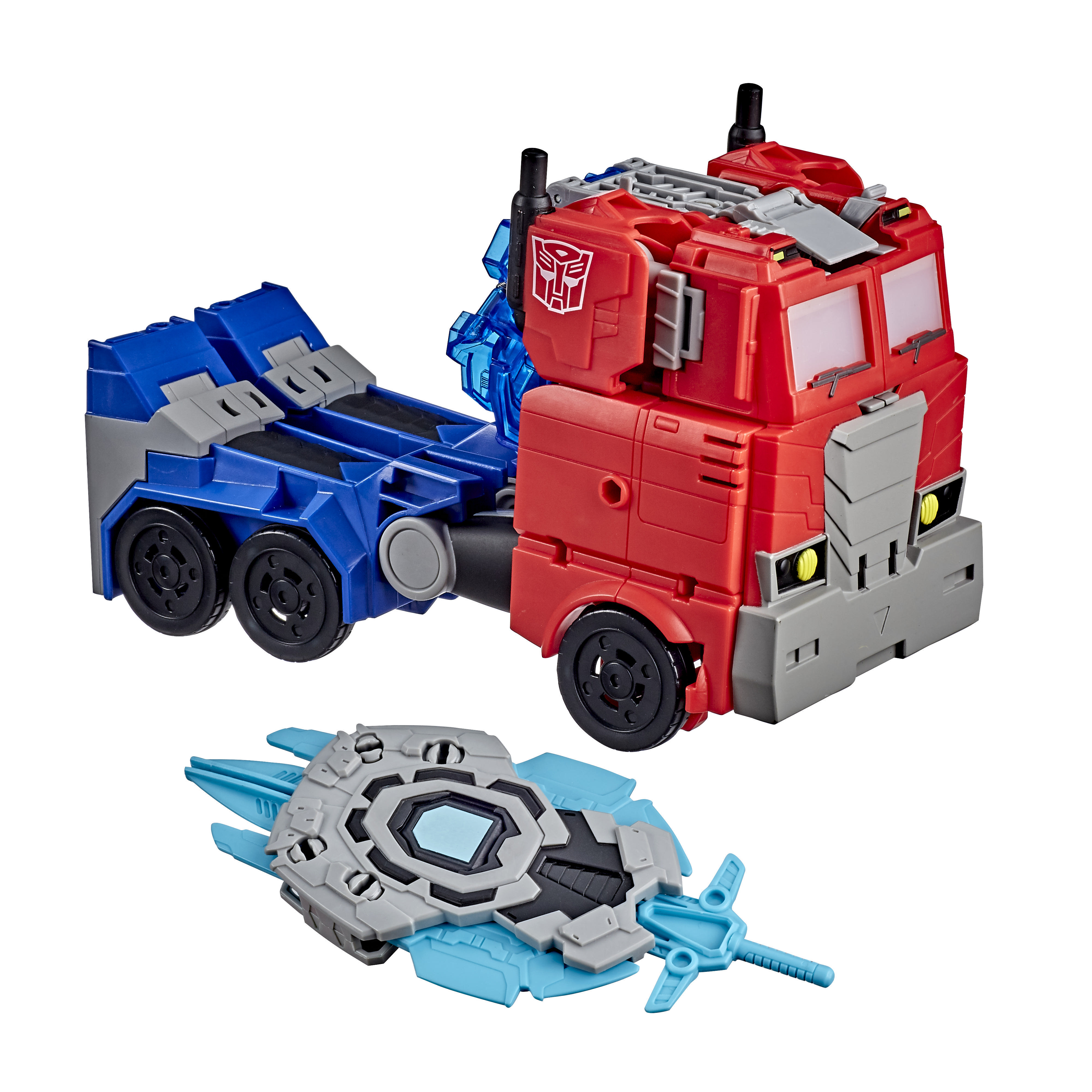 HASBRO Transformers Bumblebee Cyberverse Adventures Officer-Klasse Optimus Prime Actionfigur Blau/Rot