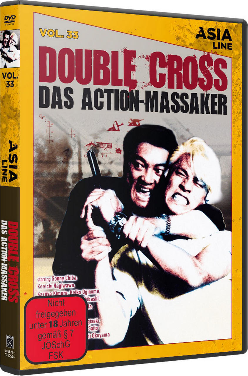 DVD-Cover eines Films mit zwei Männern, einer hält eine Pistole.