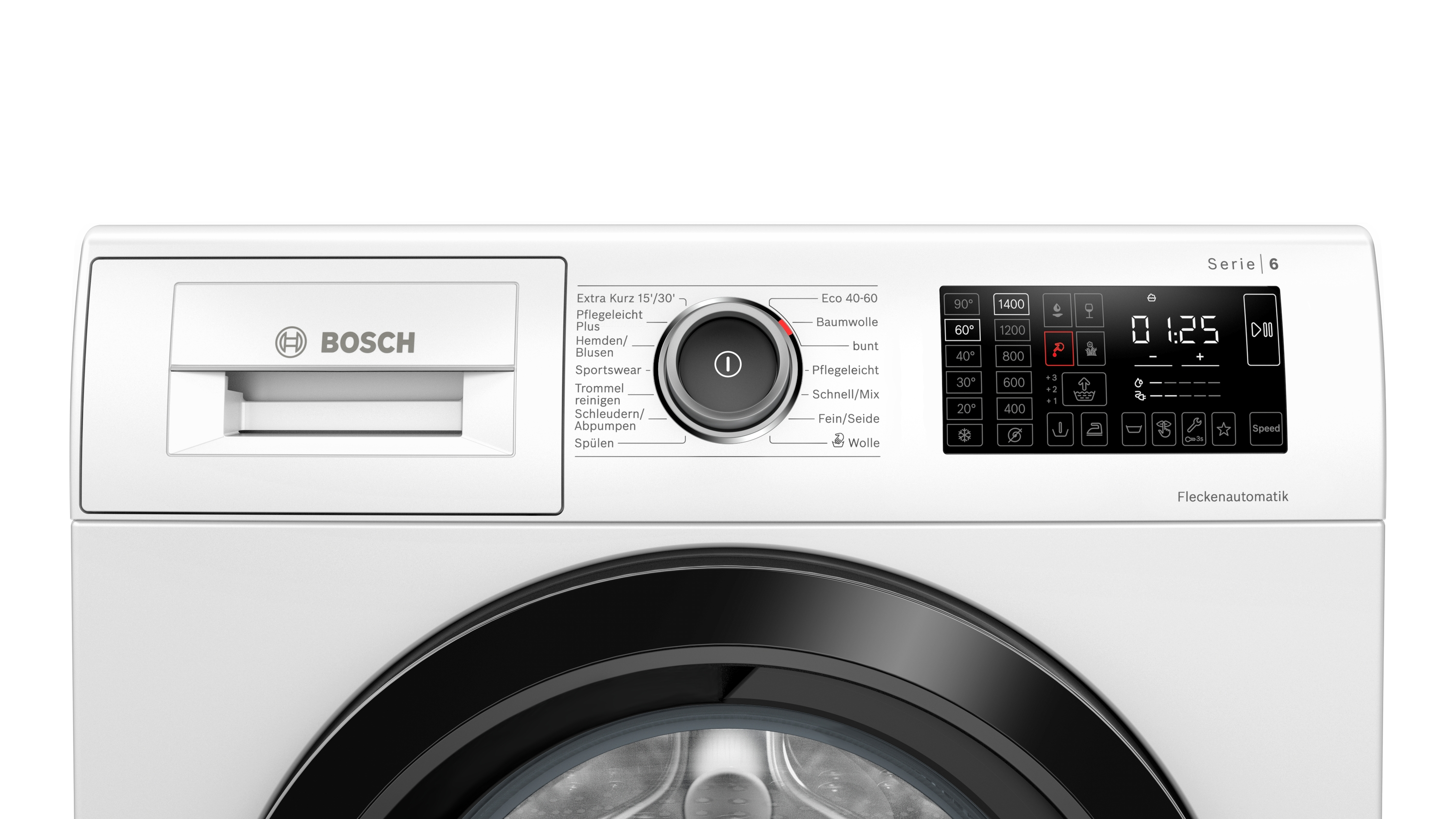 (9,0 BOSCH kg, 1400 U/Min., C) 6 Serie Waschmaschine WAU28R00
