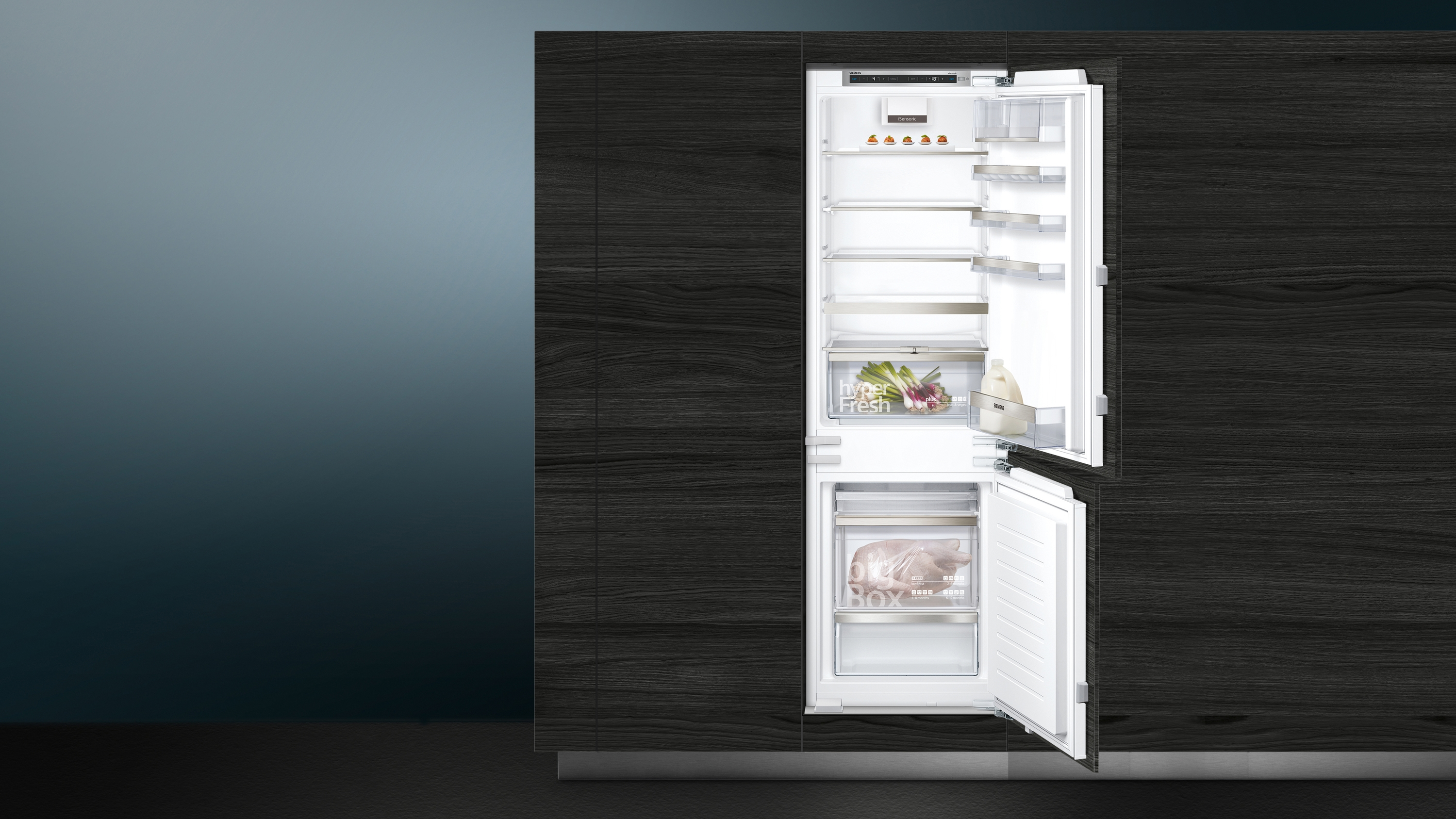 SIEMENS KI86SADD0 iQ500 Kühlgefrierkombination (D, 272 l, 1772 mm hoch, Weiß)