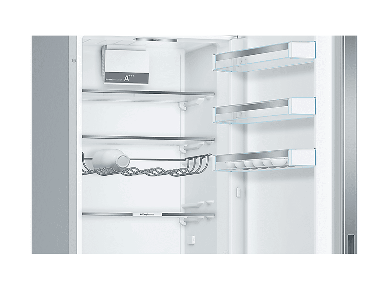 Bosch KGE39AICA Kühl-Gefrierkombination (C, 343 l, 2010 mm hoch, Standgerät, inox-antifingerprint)