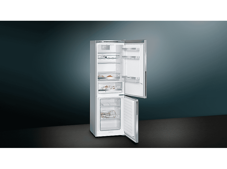Siemens KG36EALCA Kühl- Gefrierkombination (C, 312 l, 1860 mm hoch, Standgerät, Silber)