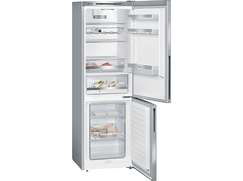 Siemens KG36EALCA Kühl- Gefrierkombination (C, 312 l, 1860 mm hoch, Standgerät, Silber) — Foto 5 von 5