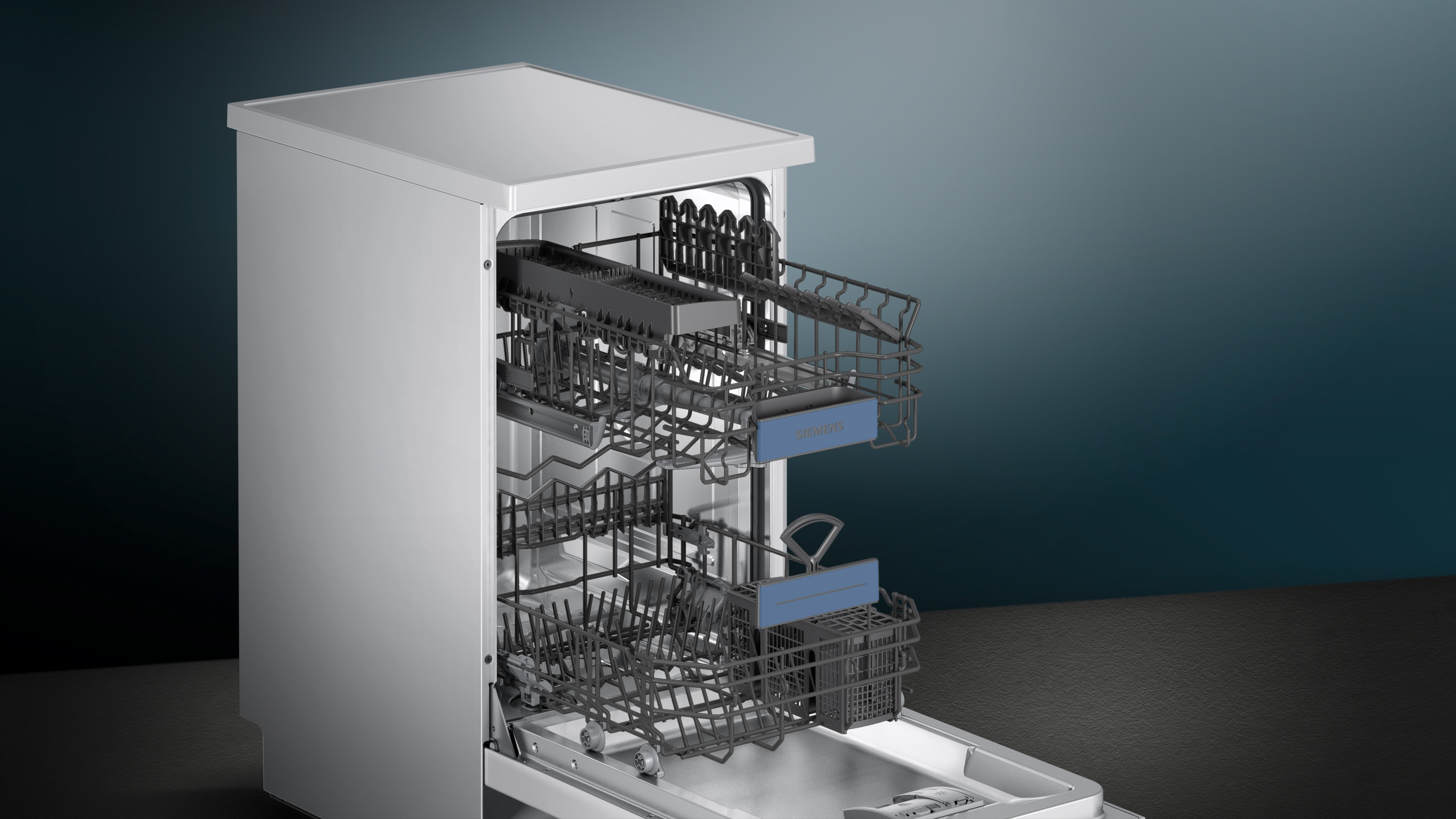 SIEMENS SR23HW64KE IQ300 Geschirrspüler (unterbaufähig, 450 mm breit, 45 dB (A), E)