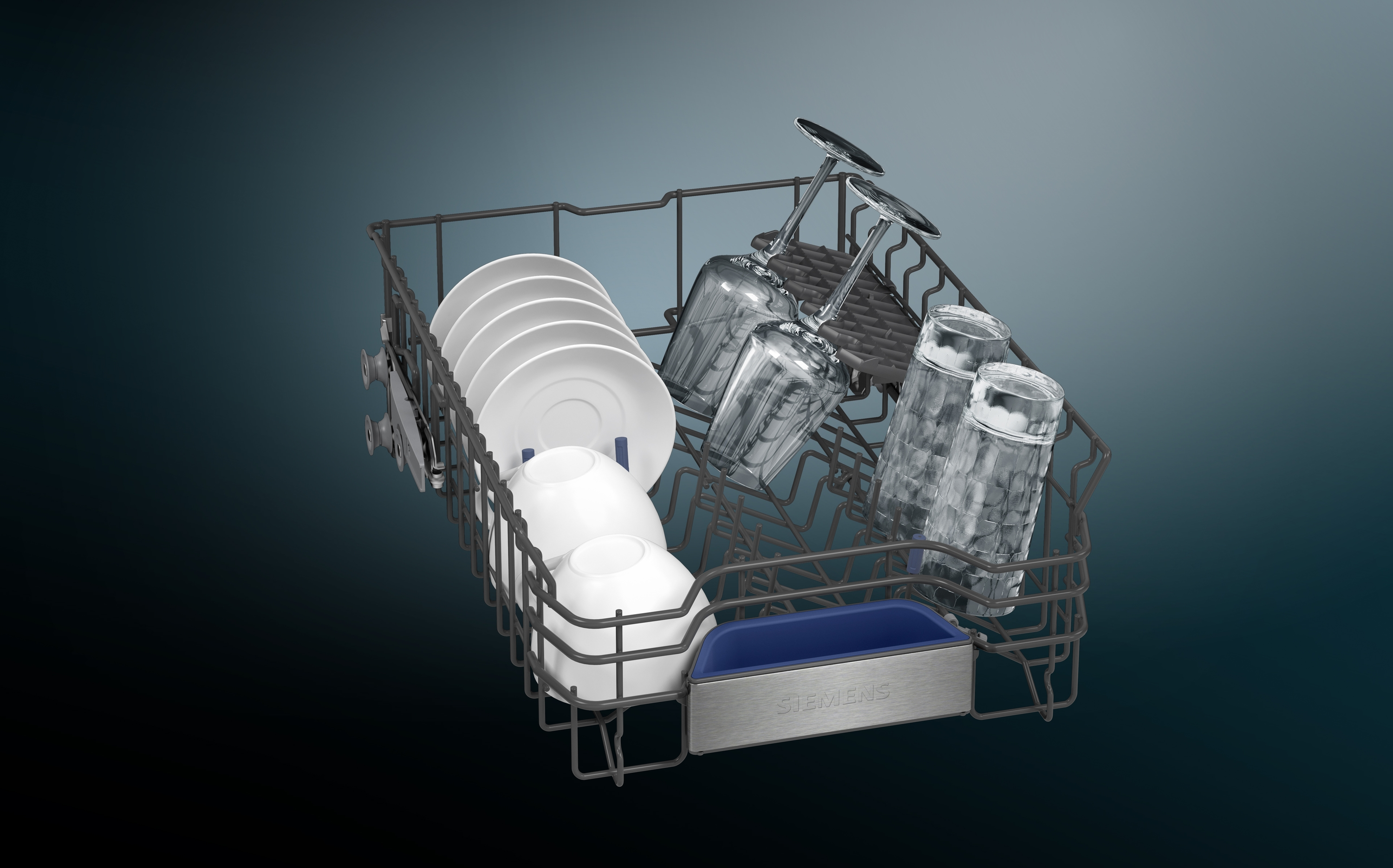SIEMENS SR25ZW11ME iQ500 Geschirrspüler (unterbaufähig, 450 mm breit, 43 dB (A), C)