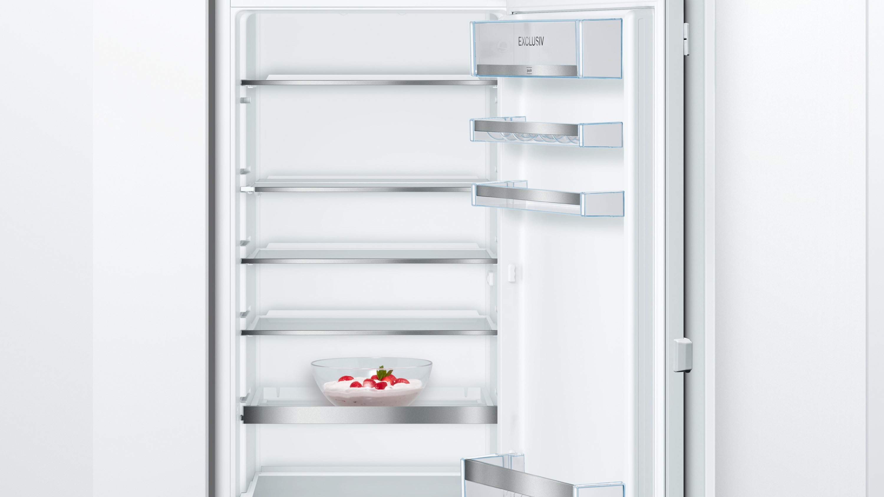 Frigorífico una puerta - Bosch KIR41AFF0, 211 l, 122.1 cm, Integrable, 33 dB, Blanco