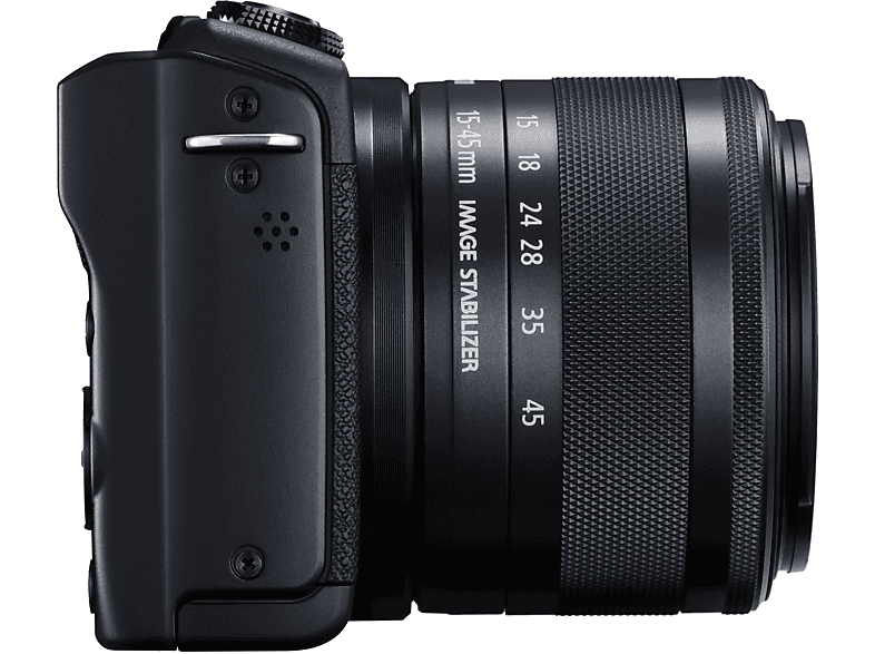 CANON EOS M200 BK M15-45 Aynasız Fotoğraf Makinesi Siyah Fiyat