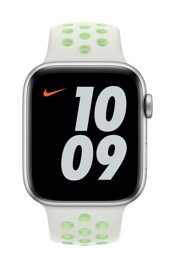 Apple Watch Nike Sport Band, 44mm, Aura pícea/verde vapor