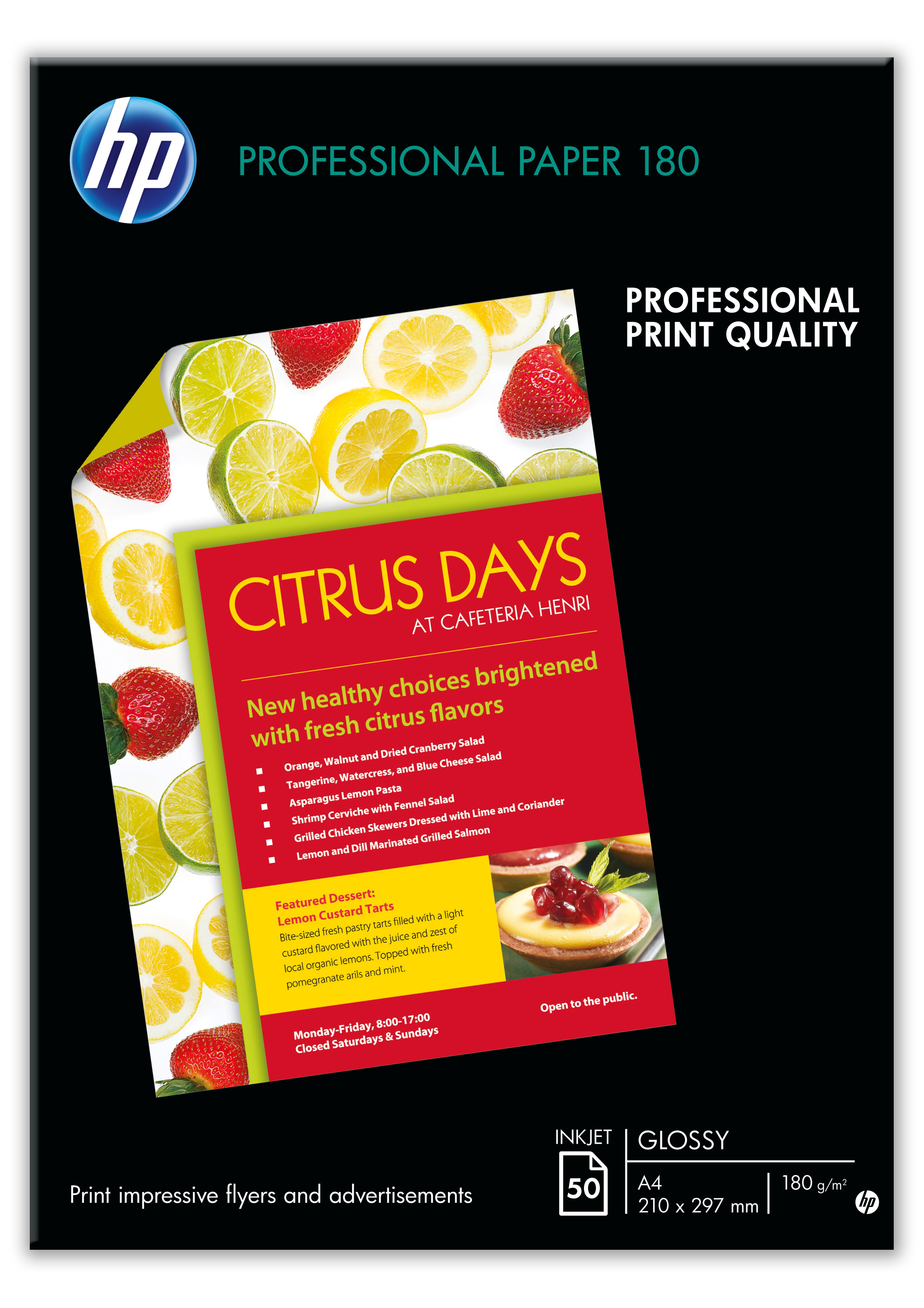 HP C 6821 A Professional Inkjet-Papier glänzend 297 x 420 mm A3 50x Blatt Professional Inkjet-Papier glänzend 297 x 420 mm