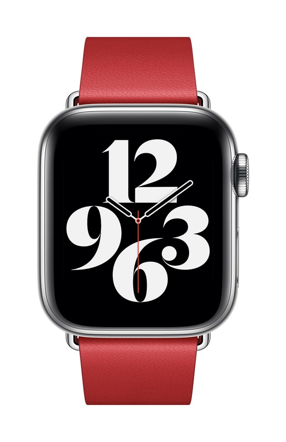 Apple Watch Correa con hebilla moderna, 40mm, Talla L, Escarlata
