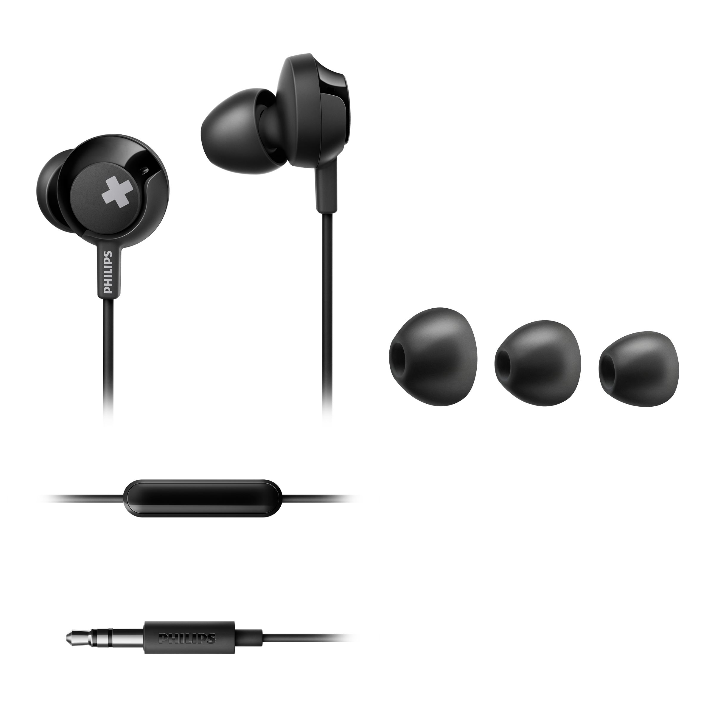 PHILIPS SHE4305BK/00, In-ear Kopfhörer Schwarz