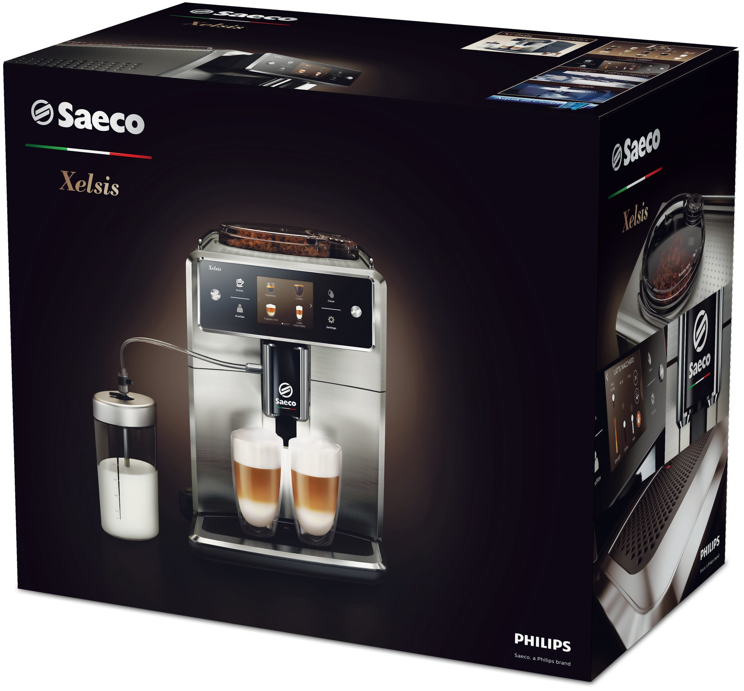 SAECO SM 7683/00 Xelsis Kaffeevollautomat Schwarz/Edelstahl