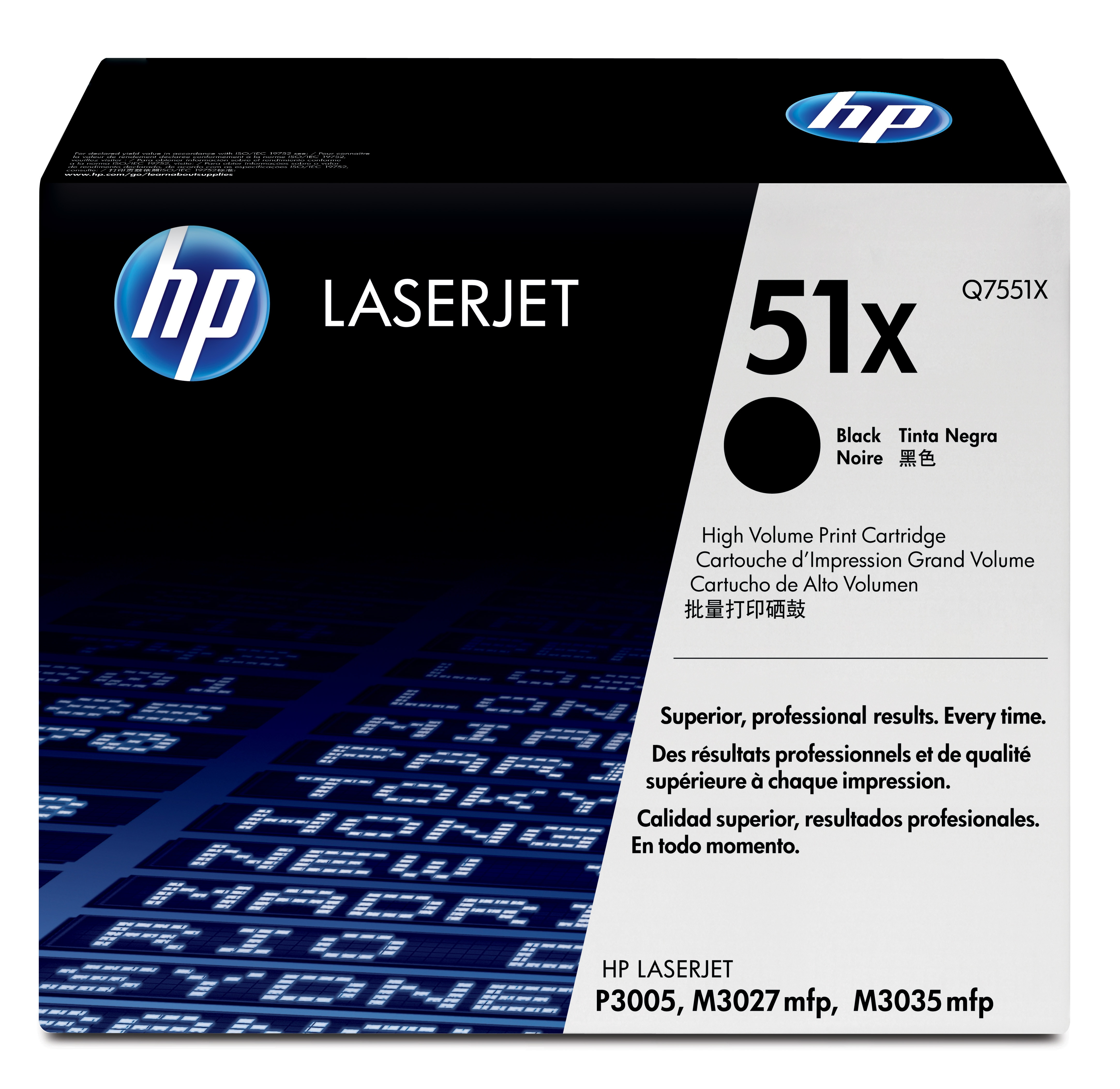 Tóner - HP 51X LaserJet,  Negro, Q7551X