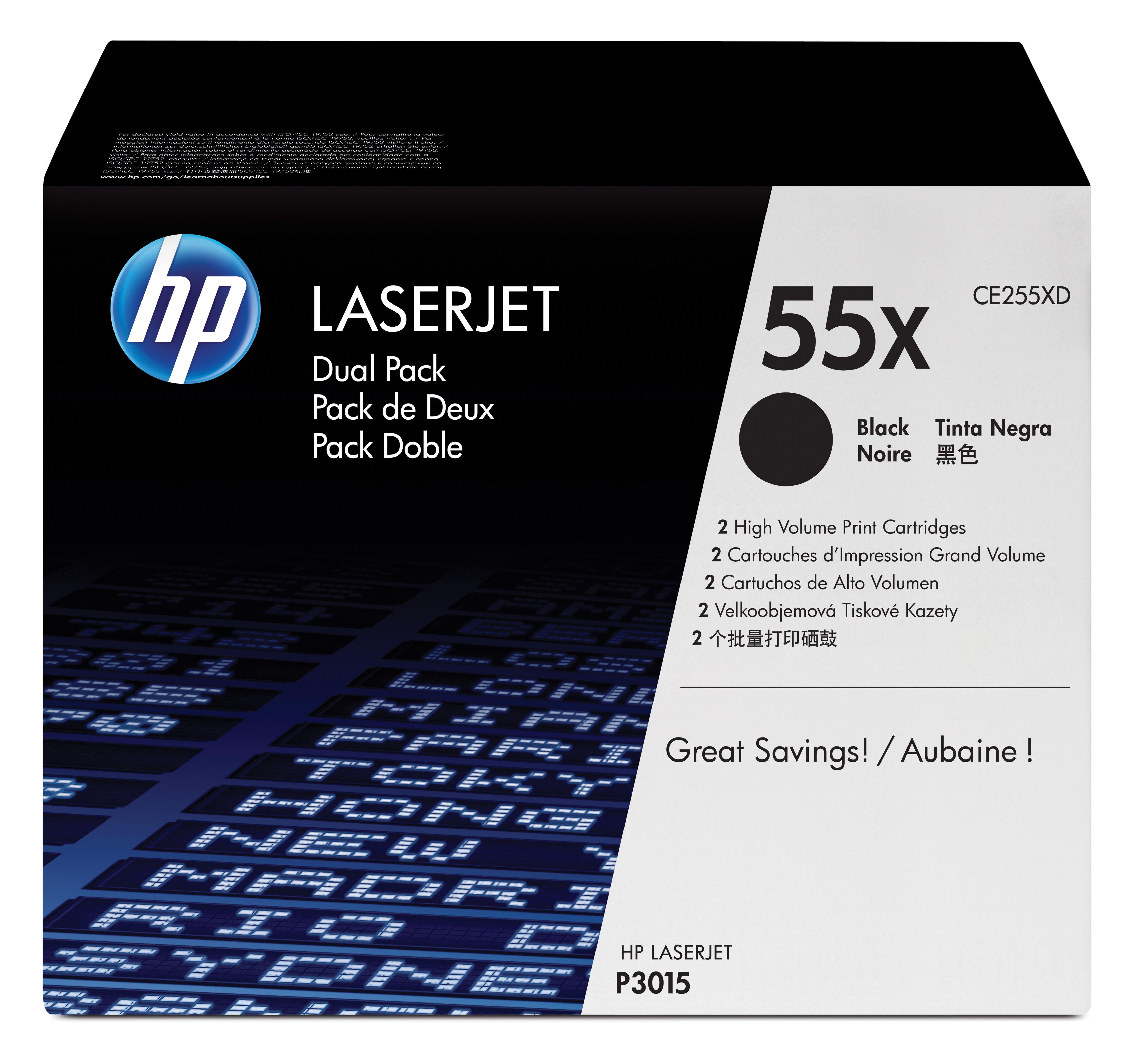 HP 55X - Paquete de 2
