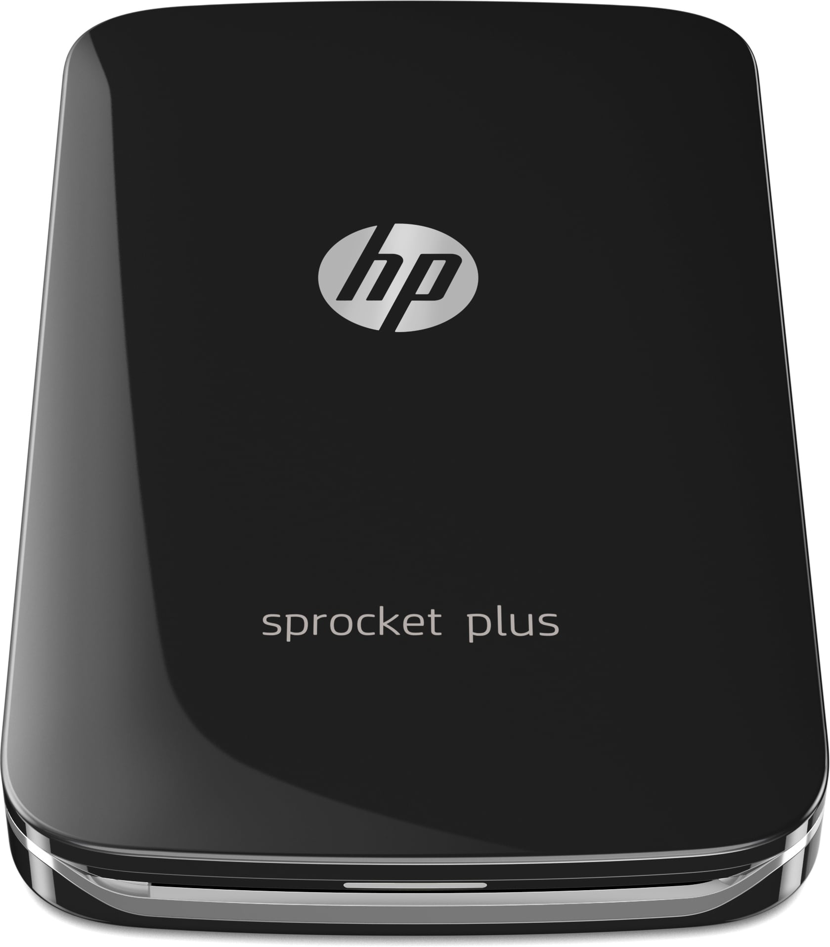 Impresora fotográfica - HP Sprocket Plus, Bluetooth, ZINK, Impresión sin tinta, Compacta, Negro
