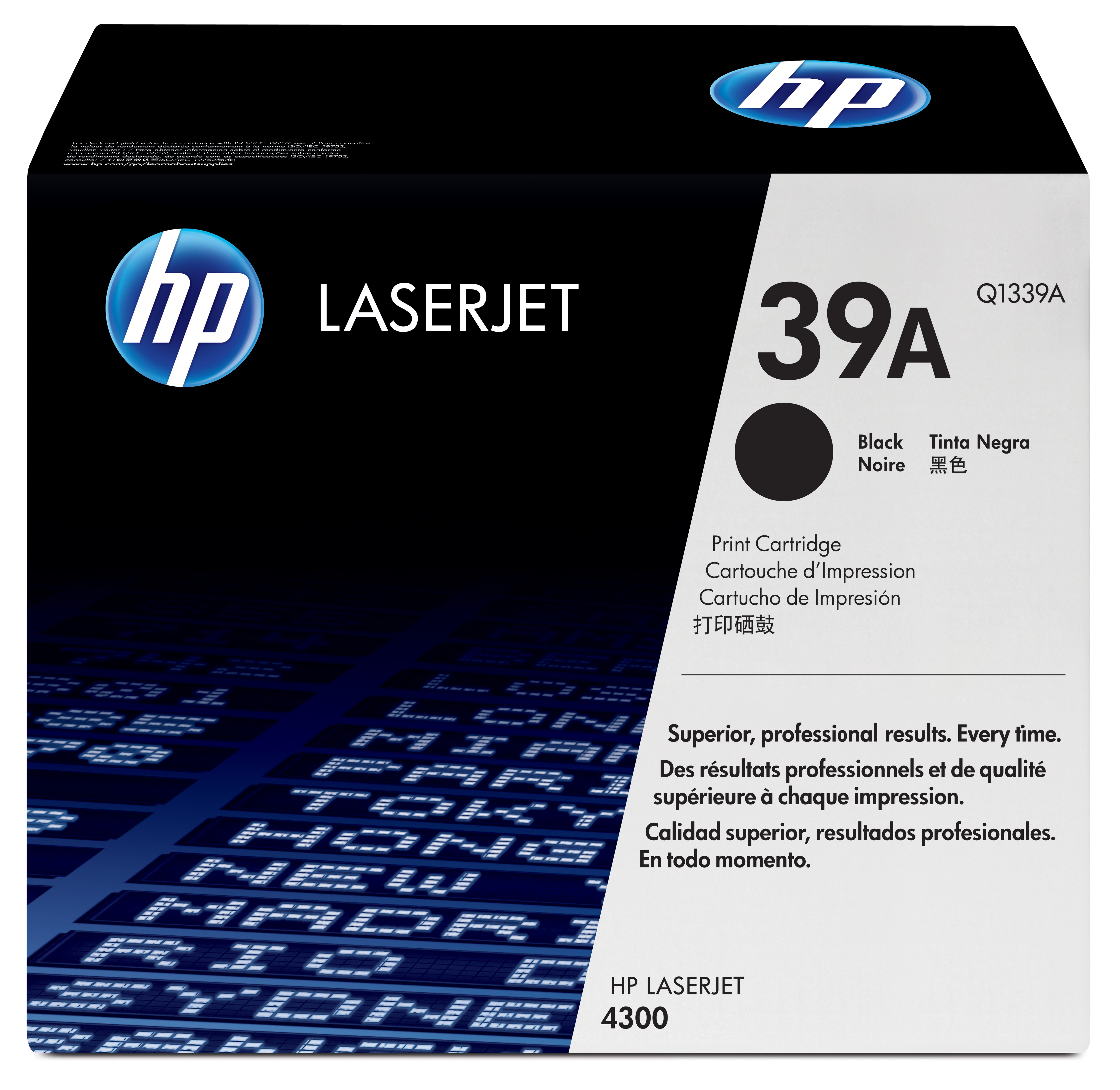 Tóner - HP 39A LaserJet,  Negro, Q1339 