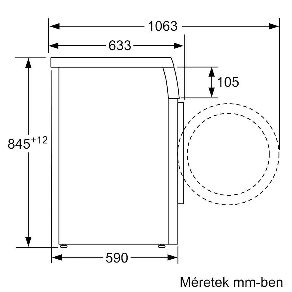 BOSCH WUU28T60BY elöltöltős mosógép