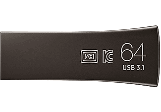 Memoria USB 64 GB - Samsung MUF-64BE4, APC Bar Plus, USB 3.1 Gen 1, 200 MB/s lectura, Gris