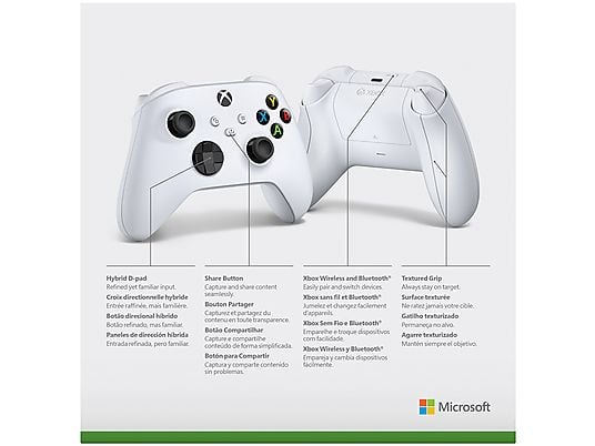 MICROSOFT Manette sans fil Xbox Series White Robot (QAS-00002)