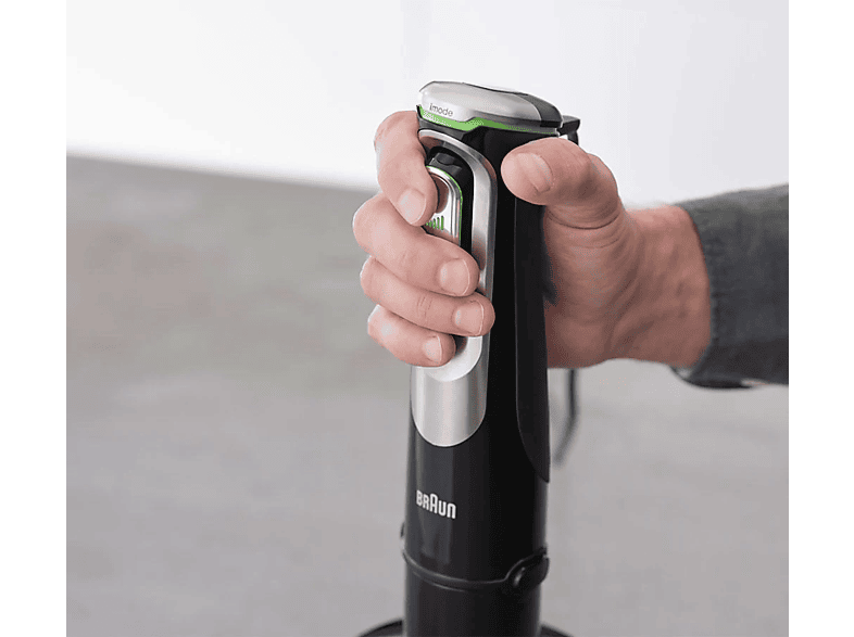 Braun MultiQuick 9 MQ 9135XI Stabmixer (Schwarz/Edelstahl, 1200 Watt, Zerkleinerer: 500ml, Messbecher: 600 ml) — Foto 4 von 5