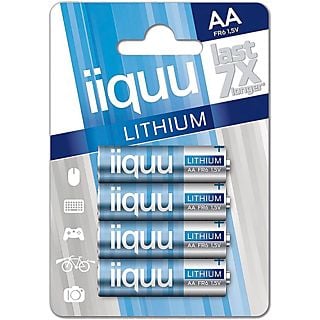 IIQUU Lithium AA Blister 4