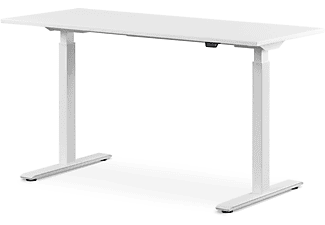 WRK21 140x60 cm elektronisch höhenverstellbarer Steh-Sitz Schreibtisch