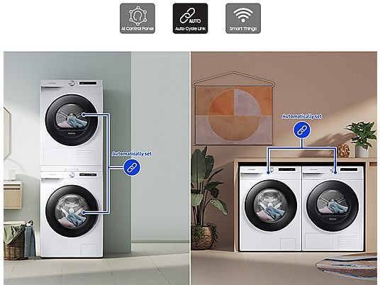 SAMSUNG WW80T534AAW 5000-serie Autodose Wasmachine