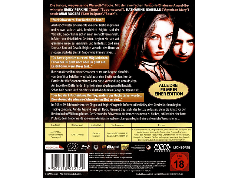 Thumbnail - Ginger Snaps 1-3 Blu-ray